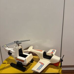 VINTAGE Fisher-Price Helicopter & Airplane